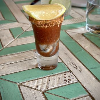 The Bungalow Kitchen - Oyster Shooter - New American Near Me - Tiburon, California