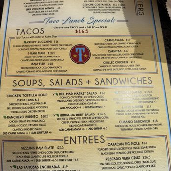 Tamarindo Del Mar - Menu - Mexican Near Me - Del Mar, California Tamarindo Del Mar - Menu - Mexican Near Me - Del Mar, California