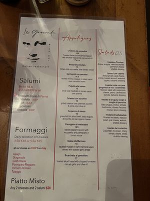 Menu photo 2 La Gioconda New York, NY Menu photo 2 La Gioconda New York, NY
