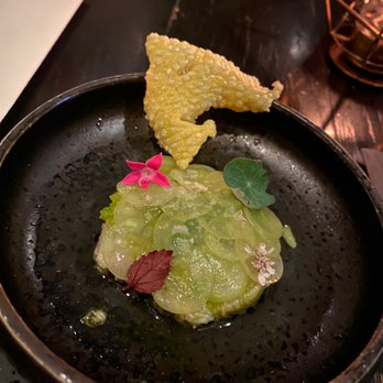 Stubborn Seed - Crudo- appetizer chef tasting menu - New American Near Me - Miami Beach, Florida Stubborn Seed - Crudo- appetizer chef tasting menu - New American Near Me - Miami Beach, Florida