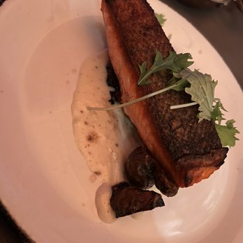 The Deck at Island Gardens - Pan roasted ora king salmon - Mediterranean Near Me - Miami, Florida The Deck at Island Gardens - Pan roasted ora king salmon - Mediterranean Near Me - Miami, Florida