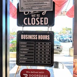 Concepto Pizza - This is the photo of their business hours and you can also order on Door Dash