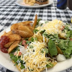 Our Place Cafe - Tacos  and potato wedges