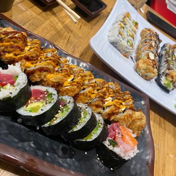 Sushi Station - Fried spicy tuna roll, old Webster roll - Sushi Bars Near Me - Webster Groves, Missouri Sushi Station - Fried spicy tuna roll, old Webster roll - Sushi Bars Near Me - Webster Groves, Missouri