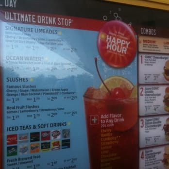 Sonic Drive-In - Menu - Burgers Near Me - Odessa, Texas
