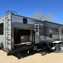Always an Adventure RV Rentals - Jayco Bunkhouse set up at Joshua Tree, start exploring today!