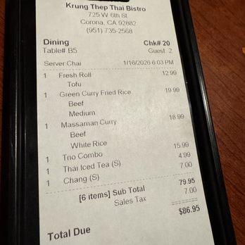 Krung Thep Thai Bistro - Thai Near Me - Corona, California Krung Thep Thai Bistro - Thai Near Me - Corona, California