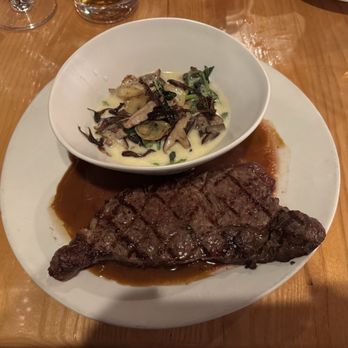 Simon Pearce - Grilled NY Strip Steak - New American Near Me - Quechee, Vermont