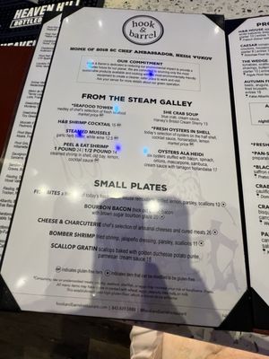 Menu photo 7 Hook & Barrel Myrtle Beach, SC