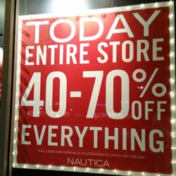 Nautica - Understand fine print "excludes new arrivals, accessories, and catch of the day"