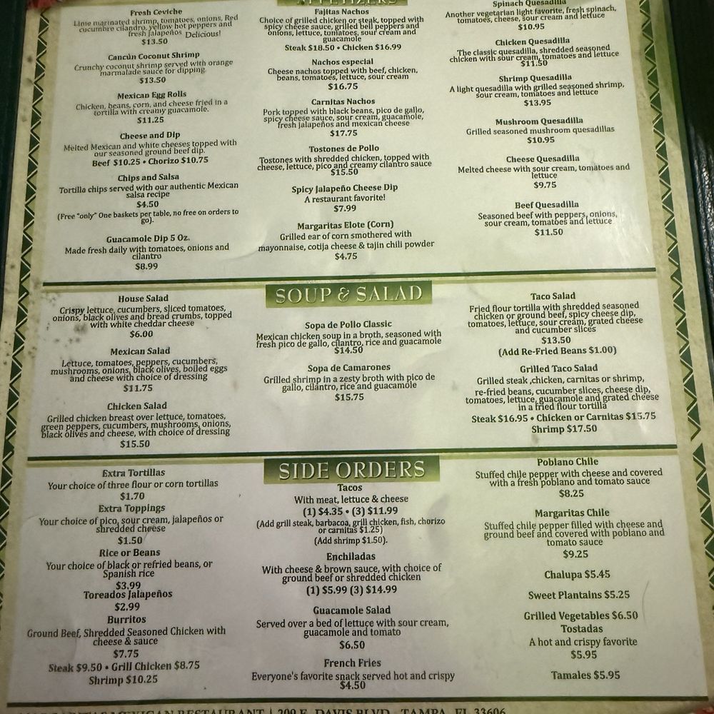 Margaritas Mexican Restaurant - Mexican Near Me - Tampa, Florida