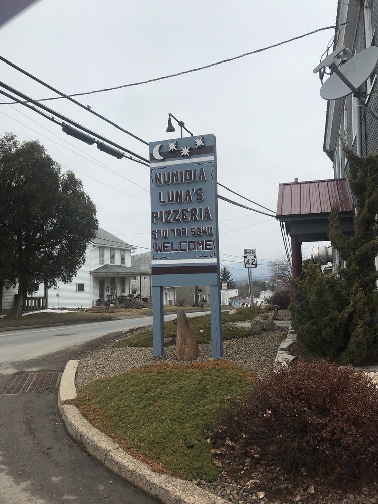 NUMIDIA LUNAS PIZZERIA Pizza 1127 Numidia Dr, Catawissa, PA