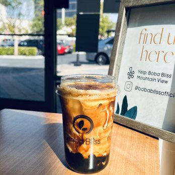 Boba Bliss - Creme Brulee Pearl Latte - Bubble Tea Near Me - Mountain View, California