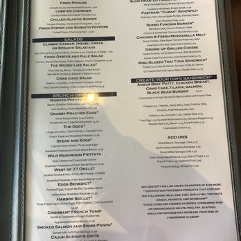 North Harbor Club - New brunch menu with some new items - New American Near Me - Davidson, North Carolina