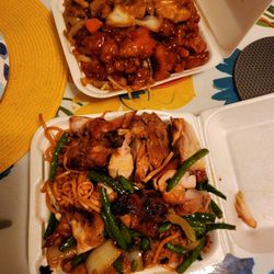 Jumbo Chinese Fast Food - This is how much they give you for a 2 item combo. It's totally worth it