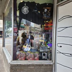 Outside of Aaron's Rock & Roll!