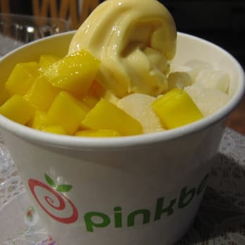 Pinkberry - Mango Froyo w/ mangoes and mochi - Ice Cream & Frozen Yogurt Near Me - Corona, California Pinkberry - Mango Froyo w/ mangoes and mochi - Ice Cream & Frozen Yogurt Near Me - Corona, California