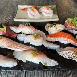 Omakase and ameibi shrimp