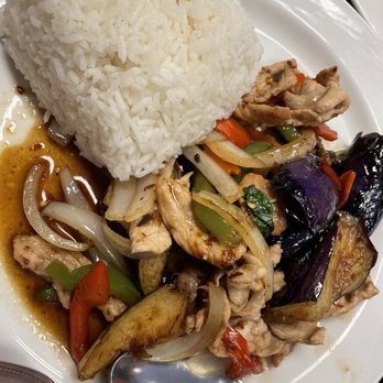 Thai Lao Restaurant - Eggplant with pork - Thai Near Me - Hercules, California