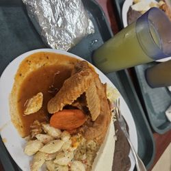 Juanita Chapina San Mateo - Guisado de pollo. Would probably get boneless items lol. But it was still good!