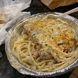best I could do after waiting 1.5 hours for my food. Flavor ok, The kitchen ran into a struggle. My salad was also forgotten best I could do after waiting 1.5 hours for my food. Flavor ok, The kitchen ran into a struggle. My salad was also forgotten