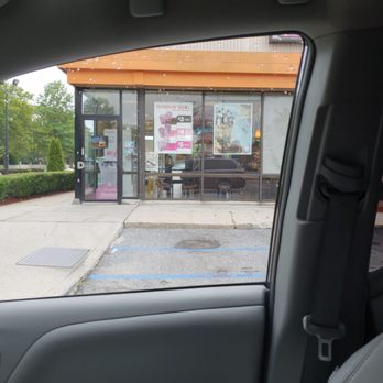 Dunkin' -  a view of a restaurant from inside a car - Coffee & Tea Near Me - Bay Shore, New York