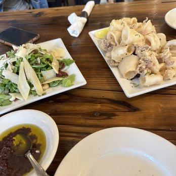 Tuscan Hills - Arugola salad with beet. Calamari Fritti - Italian Near Me - Forest Hills, New York Tuscan Hills - Arugola salad with beet. Calamari Fritti - Italian Near Me - Forest Hills, New York