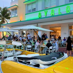 A Fish Called Avalon - Exterior at dusk.