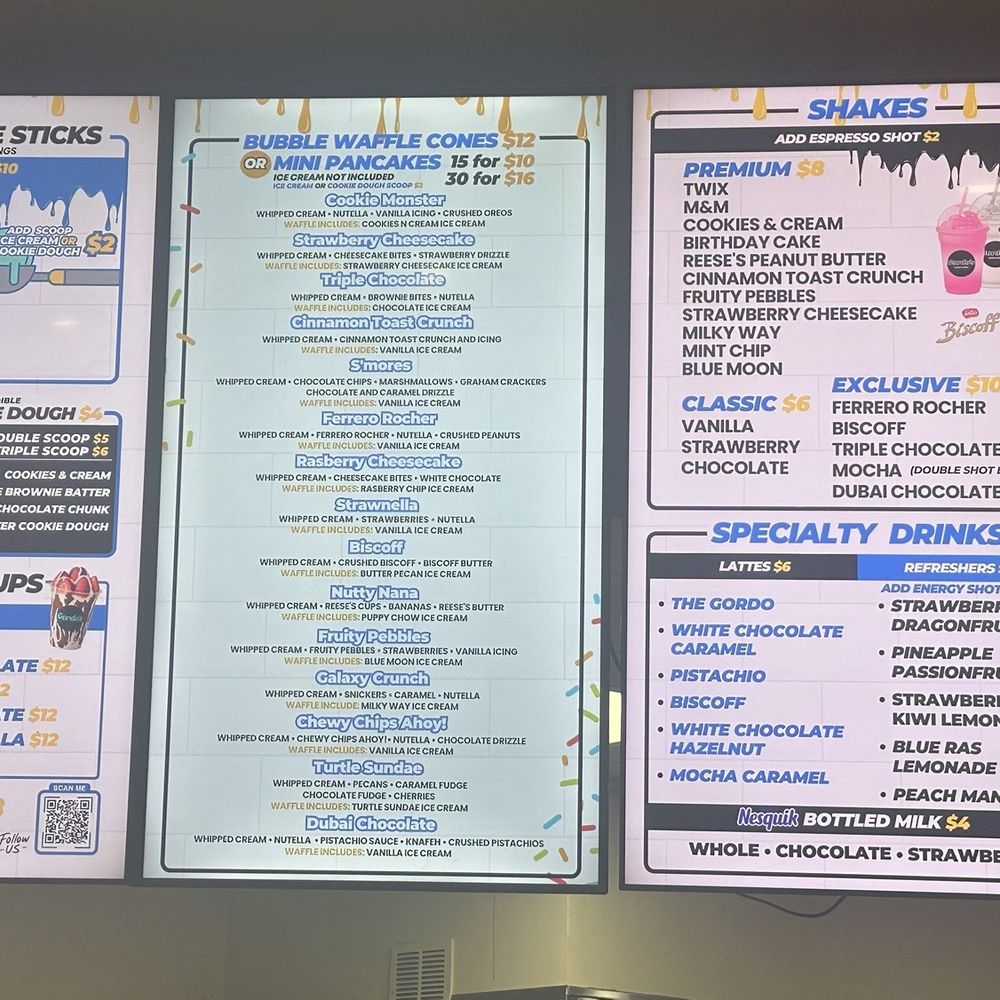 Gordo’s Bubble Waffles Marquette - Menu - Desserts Near Me - Milwaukee, Wisconsin Gordo’s Bubble Waffles Marquette - Menu - Desserts Near Me - Milwaukee, Wisconsin