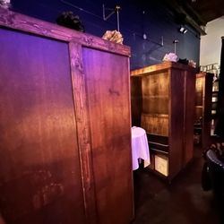 Intimate booths in the bar area