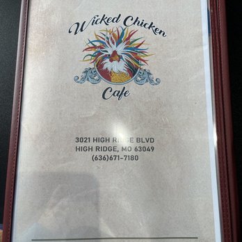 Pupillo’s Wicked Chicken Cafe - BIG menu. Lots of options = lots for me to try. :) - Breakfast & Brunch Near Me - High Ridge, Missouri Pupillo’s Wicked Chicken Cafe - BIG menu. Lots of options = lots for me to try. :) - Breakfast & Brunch Near Me - High Ridge, Missouri
