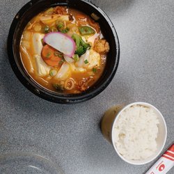 Soft tofu stew with rice