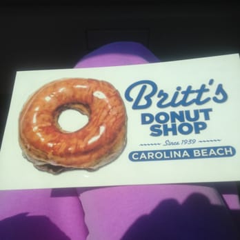 Britt's Donuts - Sticker souvenir - wish it was scratch and sniff!! - Donuts Near Me - Carolina Beach, North Carolina