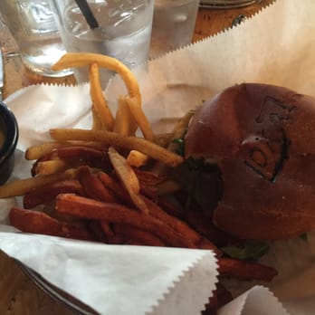 LoKal - LoKal burger with mix of french fries and sweet potato fries! - Burgers Near Me - Miami, Florida