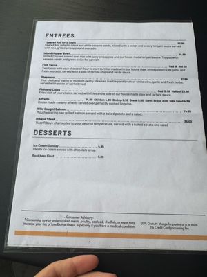 Menu photo 1 The Orca Point Winchester Bay, OR