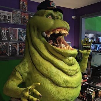 Phantasm Comics - You know the place is awesome when they have a life sized slimer inside - Toy Stores Near Me - New Hope, Pennsylvania