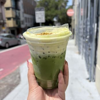 Binge Coffee House - Pistachio Matcha Latte - Vietnamese Near Me - Berkeley, California