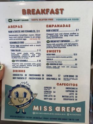 Menu photo 6 Miss Arepa Lahaina, HI Menu photo 6 Miss Arepa Lahaina, HI