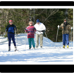 Bear Track Outfitting - Seniors have worry free skiing on the Bally Creek Trails!  25K of groomed Trails.