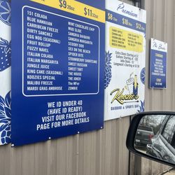 Koozies Drive Thru Daiquiri & Sports Bar - Menu