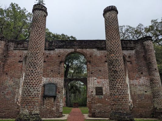 Old Sheldon Church Ruins by null