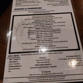The Glen Rock Inn - Menu Back - July 2025 - American Near Me - Glen Rock, New Jersey The Glen Rock Inn - Menu Back - July 2025 - American Near Me - Glen Rock, New Jersey