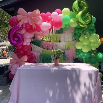 Twinkle Land Events - Pink and green balloons for a boy and girl joint party. - Balloon Services Near Me Twinkle Land Events - Pink and green balloons for a boy and girl joint party. - Balloon Services Near Me
