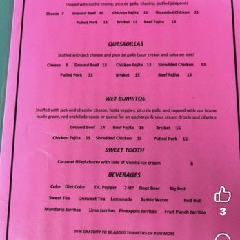 Taco Dive - Menu nachos quesadillas and more - Tacos Near Me - Winnsboro, Texas