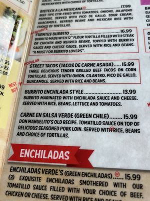 Menu photo 1 Casa Fuentes Mexican Restaurant Branson, MO Menu photo 1 Casa Fuentes Mexican Restaurant Branson, MO