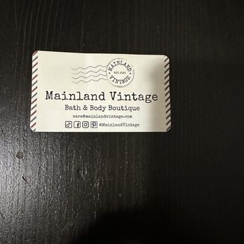 Mainland Vintage - Front business card - Cosmetics & Beauty Supply Near Me - Brooklyn, New York Mainland Vintage - Front business card - Cosmetics & Beauty Supply Near Me - Brooklyn, New York