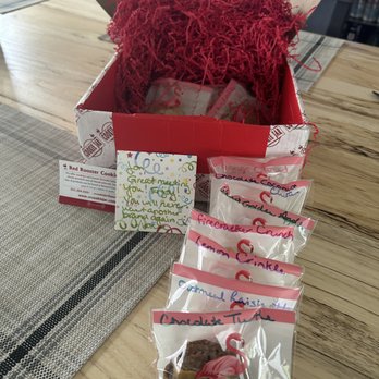 Red Rooster Cookie Jar - a box of cookies - Desserts Near Me - Lady Lake, Florida Red Rooster Cookie Jar - a box of cookies - Desserts Near Me - Lady Lake, Florida