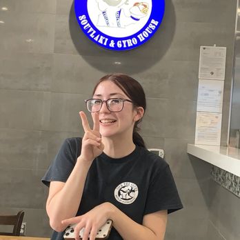 Nick The Greek - This is Chloe, serving with a smile at Nick The Greek on Mooney Blvd in Visalia. Stop by and say hi! - Greek Near Me - Visalia, California