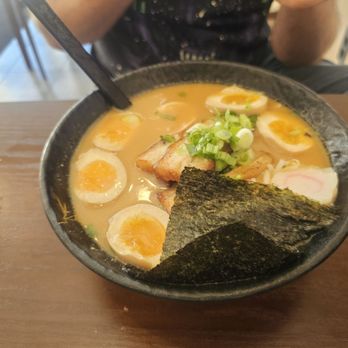 Dumpling Ramen Eatery - Extra egg. It doesn't come this way by default. - Ramen Near Me - Cheektowaga, New York