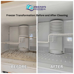 Friend's Janitorial - Our professional cleaning team took this freezer from dirty to spotless! - Douglas, Bisbee, Sierra Vista arizona az